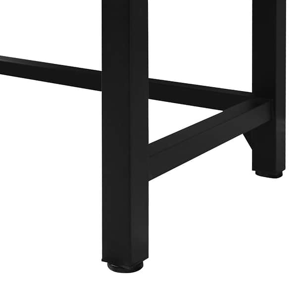 Mateo Black 54" Single Vanity with White Acrylic Top
