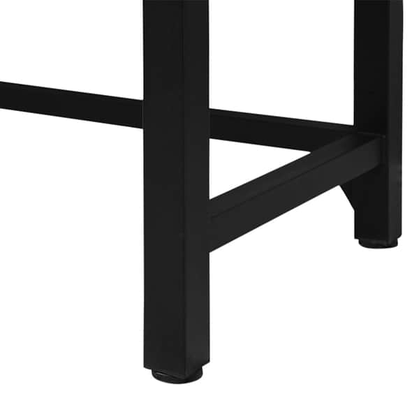 Mateo Black 60" Single Vanity with White Acrylic Top