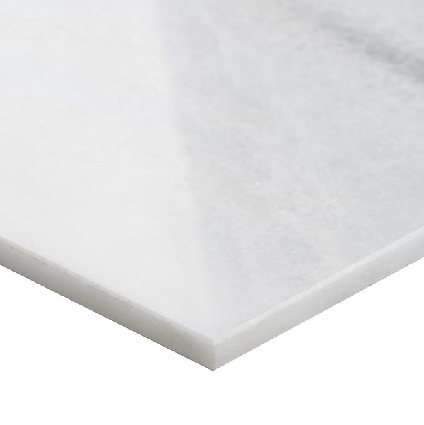 Alterno Biarritz White and Earth Gray 12x12 Polished Marble Checkerboard Tile