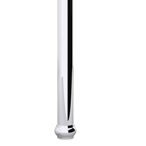 Pierce Polished Chrome 30" Single Console with Oval Sink and Carrara Marble Top