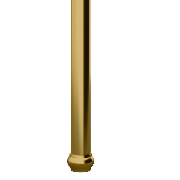 Pierce Brushed Brass 30" Single Console with Rectangle Sink and Carrara Marble Top