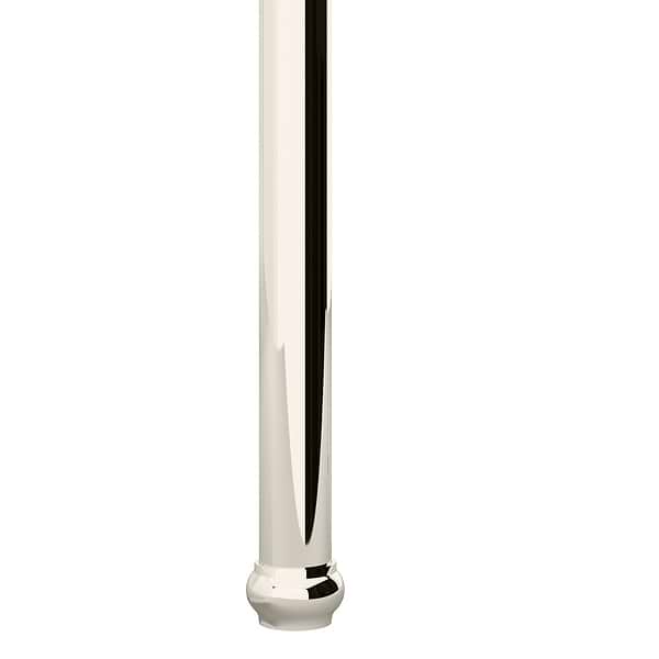Pierce Polished Nickel 30" Single Console with Oval Sink and Black Granite Top
