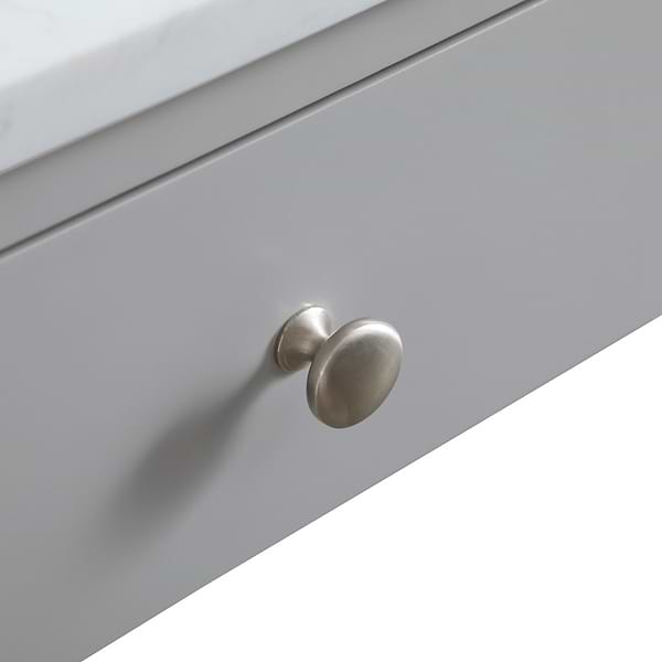Murray Gray 48" Single Vanity with White Cultured Marble Top