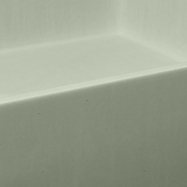 Jeker Thyme Green 21" Concrete Rectangle Floating Sink by mudd.concrete
