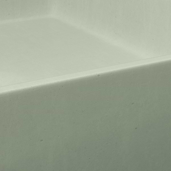 Yarra Thyme Green 16" Concrete Square Floating Sink by mudd.concrete
