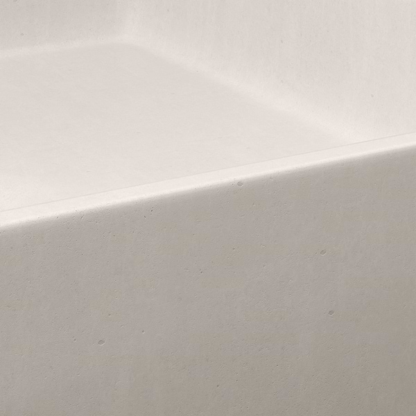 Yarra Mocha Cream 16" Concrete Square Floating Sink by mudd.concrete