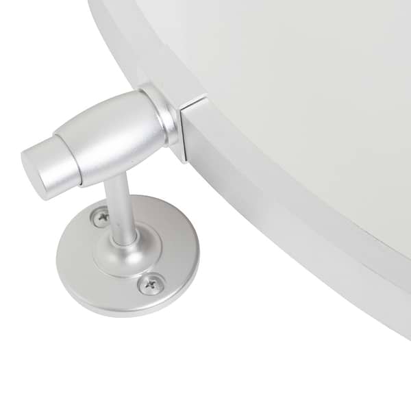 Liora Silver 24" Round Tilt Mirror