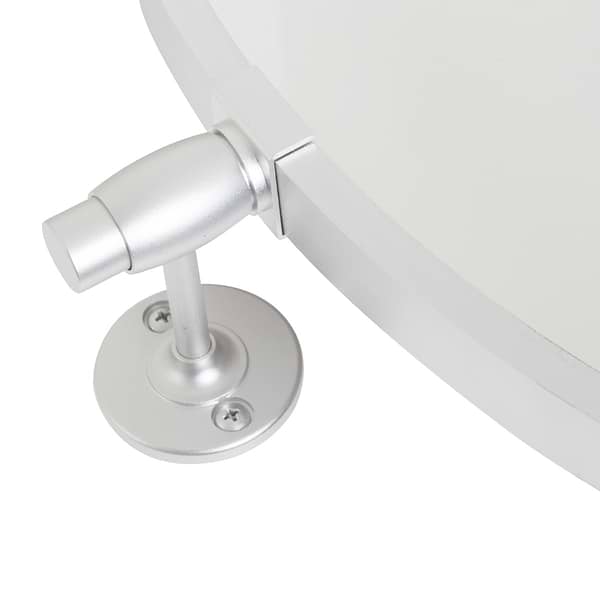 Liora Silver 30" Round Tilt Mirror