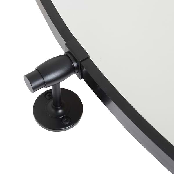 Liora Matte Black 21x32" Oval Tilt Mirror