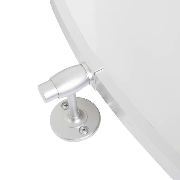 Liora Silver 21x32" Oval Tilt Mirror