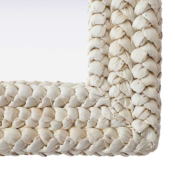 Marlis Ivory Corn Husk 40x40" Square Mirror