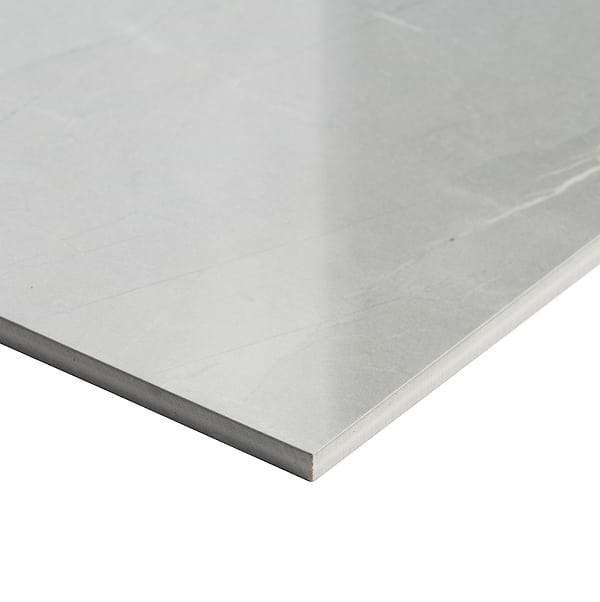 Fortunato Amani Gray and Nero Marquina Black 12x12 Polished Porcelain Checkerboard Tile