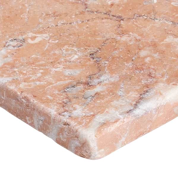 Alaris Glacier White 8" Octagon with Bellini Dot Tumbled Marble Tile