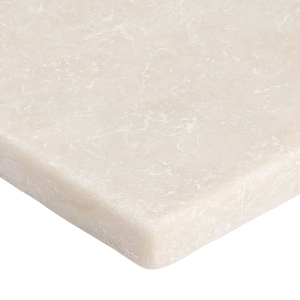 Alaris Simena 8" Octagon with Crema Ella Dot Tumbled Limestone and Marble Tile