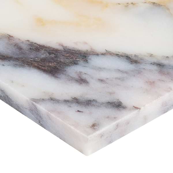 Alaris Lovina Gray 12" Octagon with Calacatta Viola Dot Honed Marble Tile