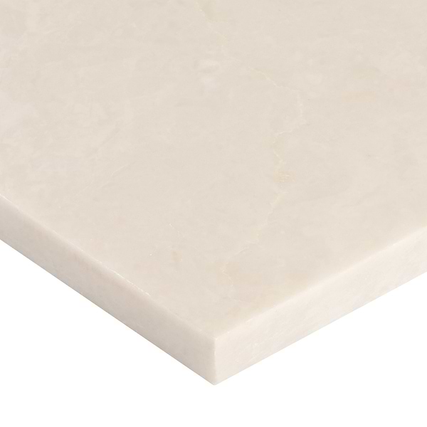 Alaris Lovina Gray 12" Octagon with Crema Ella Dot Honed Marble Tile