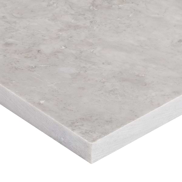 Alaris Lovina Gray 12" Octagon with Earth Gray Dot Honed Marble Tile