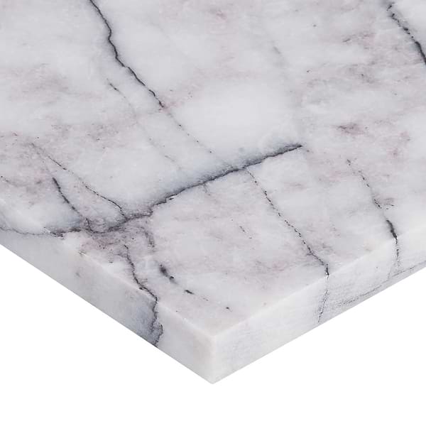 Alaris Crema Ella 12" Octagon with Lilac Dot Honed Marble Tile