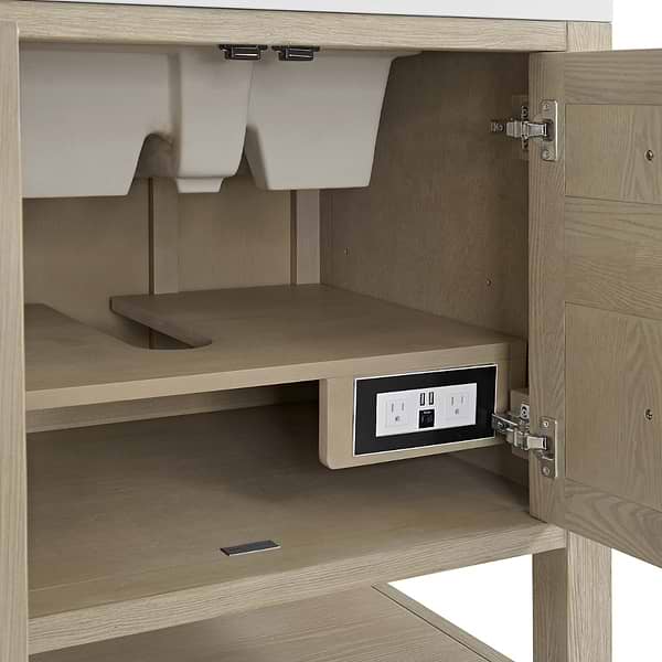 James Martin Vanities Breckenridge Whitewashed Oak 30" Single Vanity without Top