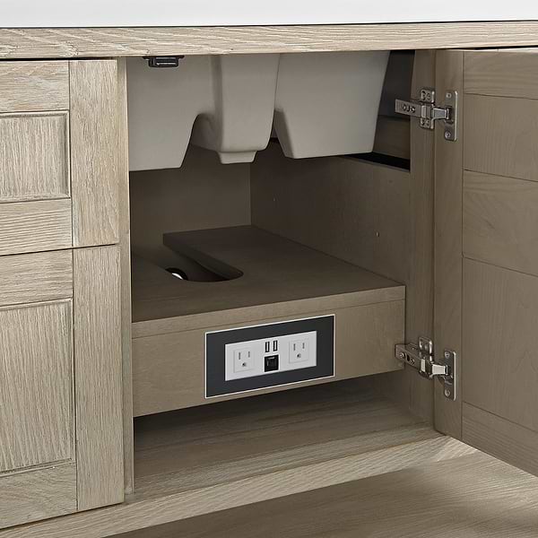 James Martin Vanities Breckenridge Whitewashed Oak 48" Single Vanity without Top