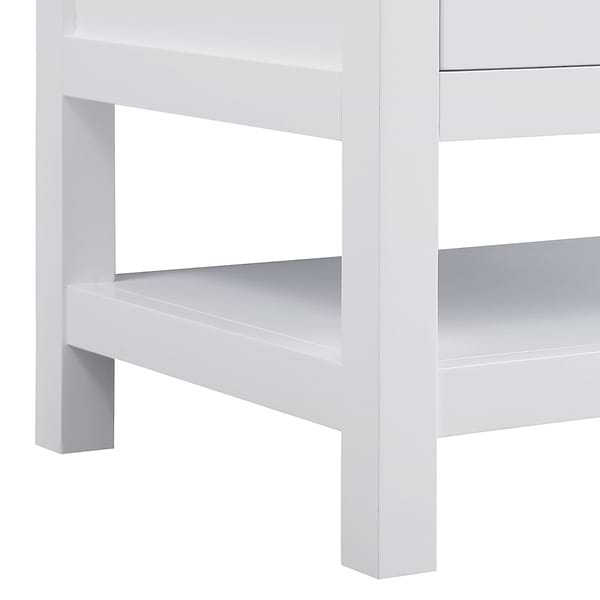 Carson White 30" Single Vanity with Cultured Marble Top