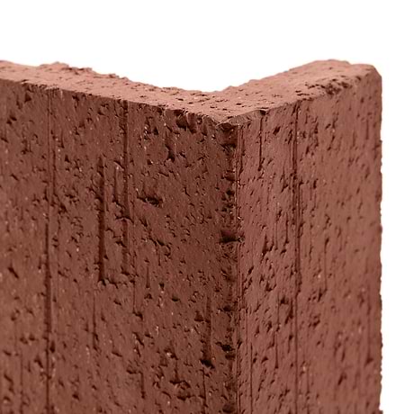 Brownstone Red 2x7 Textured Wire Cut Clay Thin Brick Edge Cap