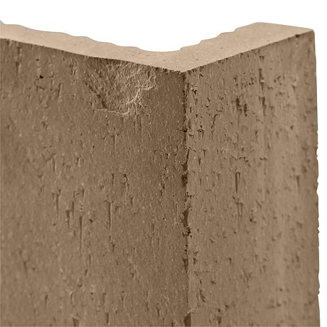 Brownstone Gray 2x7 Textured Wire Cut Clay Thin Brick Edge Cap