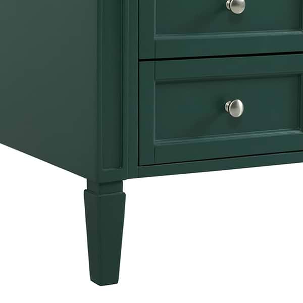 Montair Green 60" Single Vanity With Carrara White Marble Top