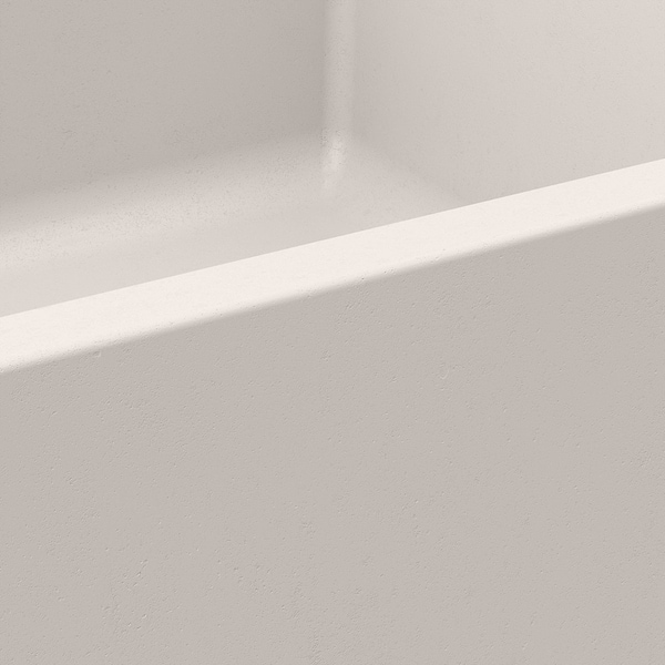 Kuba Mocha Cream 14" Concrete Square Floating Sink by mudd.concrete