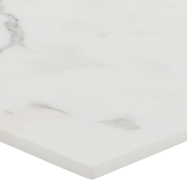 Avanti Calacatta Gold and Crema Marfil Beige 12x12 Tumbled Marble Checkerboard Tile