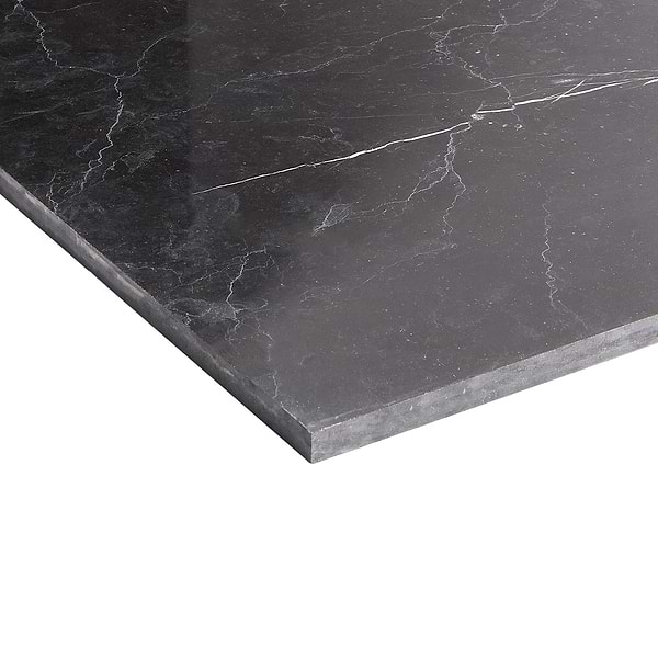 Nero Marquina 12x24 Polished Marble Tile