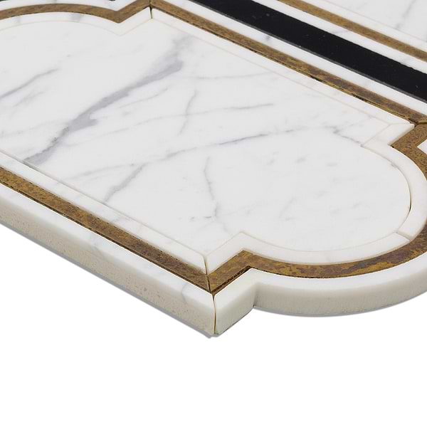 Inara Cavalier Brass And Marble Tile