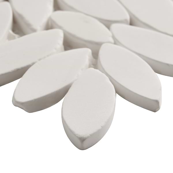 Breeze Flower Bianco Dolomite Honed Marble Mosaic Tile
