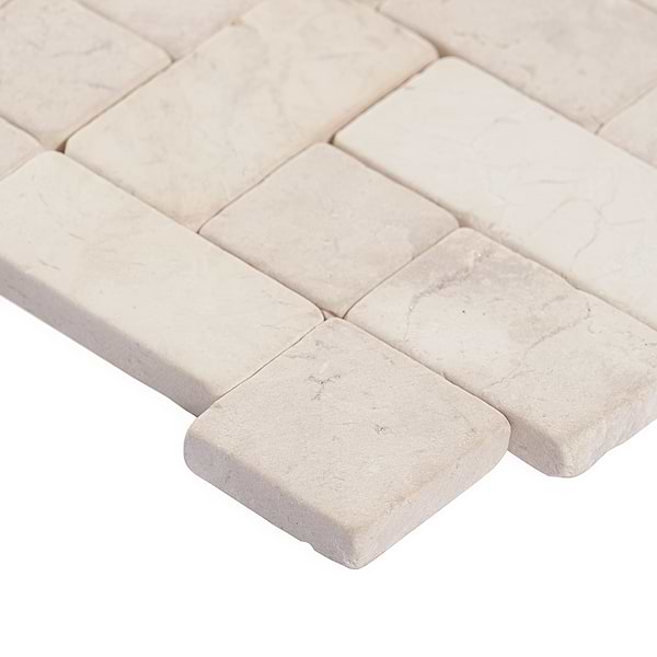 Nature White Antique Pebble Mosaic