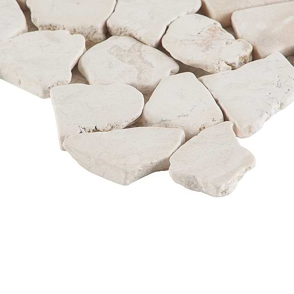 Nature WhiteTumbled Pebble Mosaic