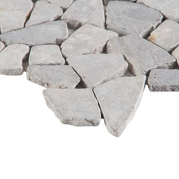 Nature Gray Tumbled Pebble Mosaic