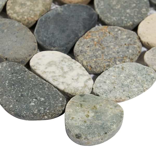 Nature Sumatra Round Pebble Mosaic
