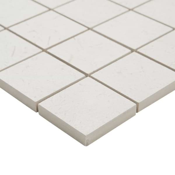 Hikari Chalk White 2x2 Matte Porcelain Mosaic Tile