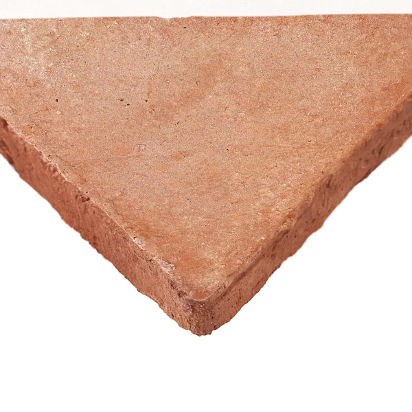 Terra Villa Red 6" Triangle Matte Presealed Genuine Terracotta Tile