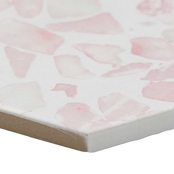Terrazzo Hex Pink 9" Terrazzo Look Matte Porcelain Tile