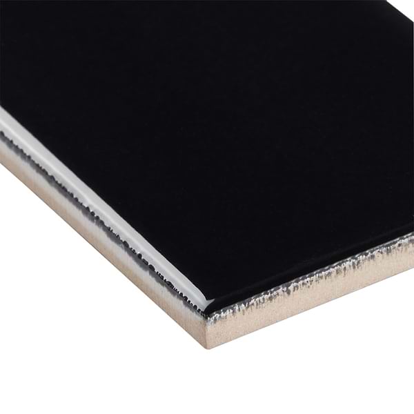 Park Hill Black 3X6 Polished Porcelain Tile