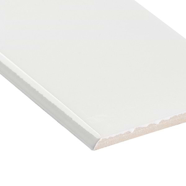 Park Hill White 4x12 Polished Porcelain Bullnose