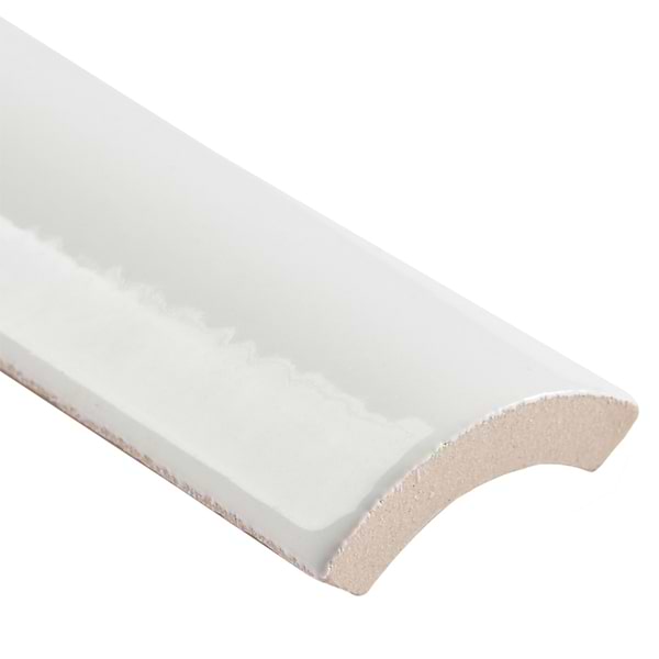 Park Hill White Polished Porcelain 1/4 Round Bullnose