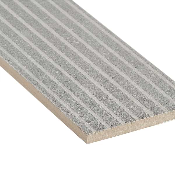 Texstone Deco Gris Gray 4x19 Matte Porcelain Subway Tile