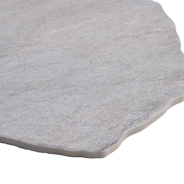 Pathstone Gris Gray Textured Matte Porcelain Flagstone Tile