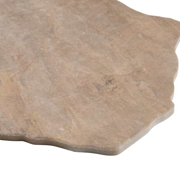 Pathstone Taupe Textured Matte Porcelain Flagstone Tile