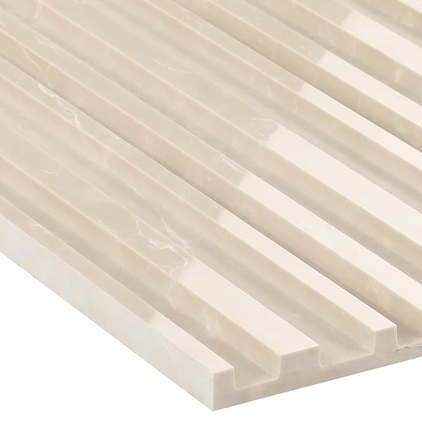 Stonework Barcode Botticino 12x24 3D Polished + Honed Marble Tile