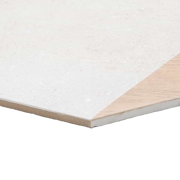 Pergola Wood White 12.5" Hexagon Matte Porcelain Tile