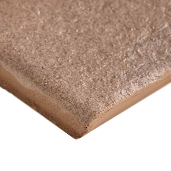 Impress Taupe Brown 2x10 Handmade Matte Terracotta Tile