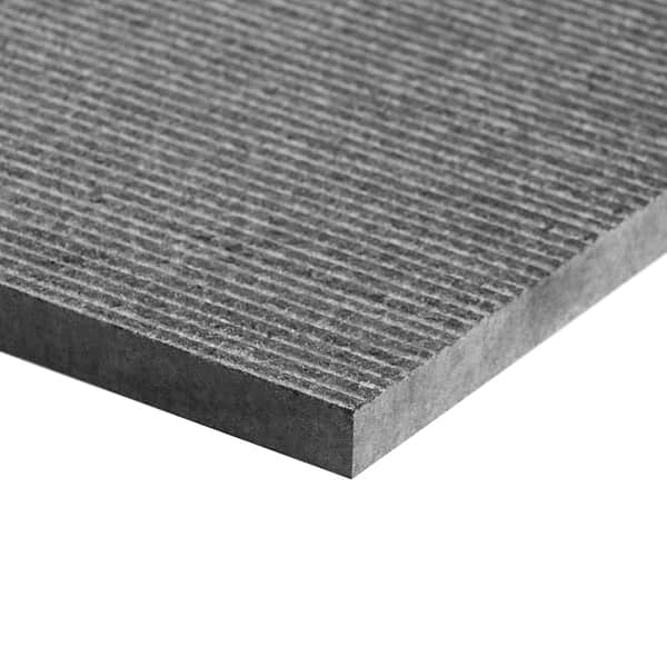 Rakestone Carved Comb Noir Black 12x24 Textured Honed Basalt Stone Tile